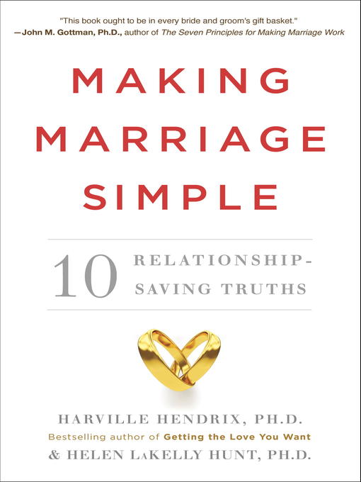 Title details for Making Marriage Simple by Harville Hendrix - Available